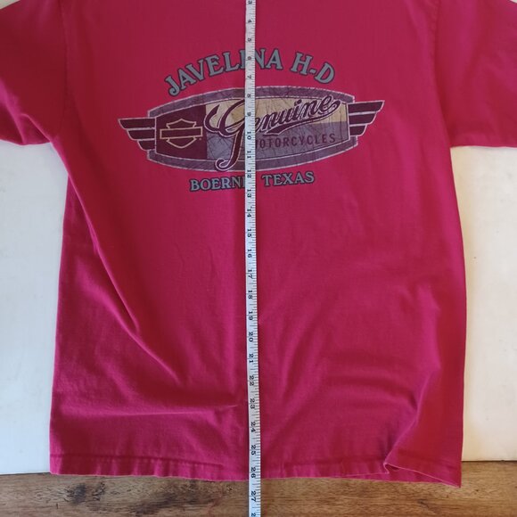 Harley-Davidson Javelina H-D Boerne Texas Red Graphic T-Shirt Men’s Large - Picture 4 of 14